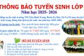 Thông báo tuyển sinh lớp 1 năm học 2025-2026